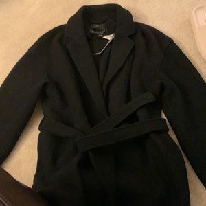 jcrew NWT wrap coat boiled wool sz medium